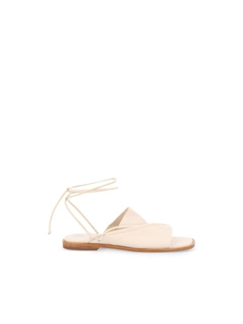 HEREU tie-fastening flat sandals