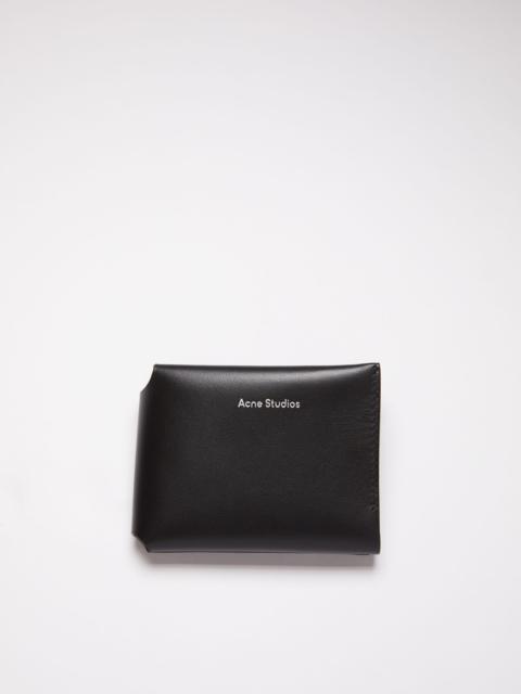 Acne Studios Leather trifold wallet - Black
