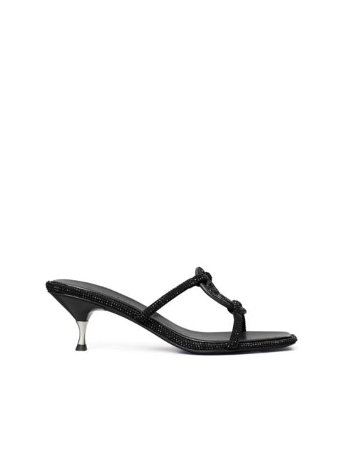TORY BURCH Miller 55mm crystal-embellished mules