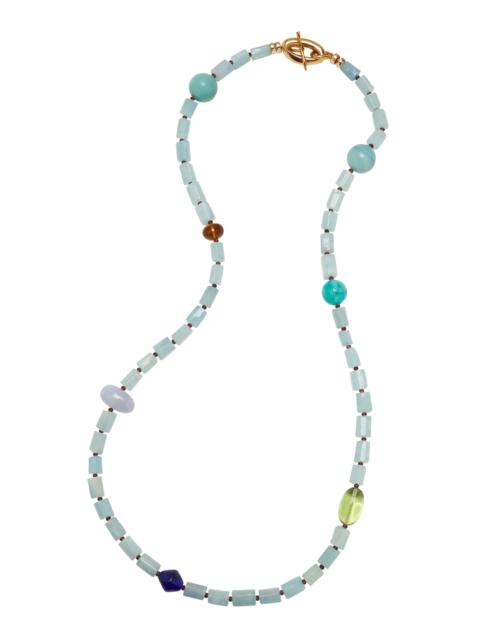 LIZZIE FORTUNATO Circo Necklace In Blue Mist multi
