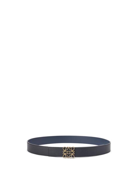 Loewe Reversible Anagram belt in soft grained calfskin and smooth calfskin