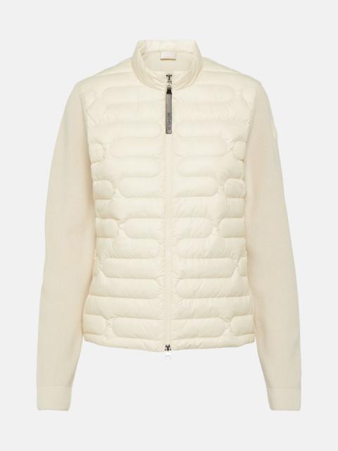 Down-paneled cotton jacket