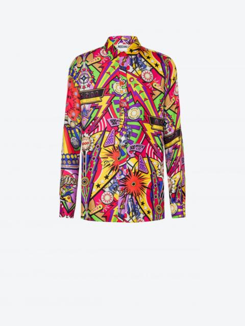 Moschino PINBALL PRINT POPLIN SHIRT