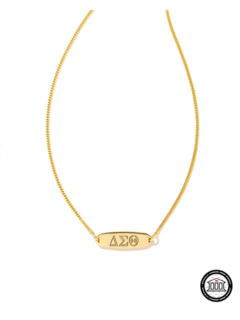 KENDRA SCOTT Delta Sigma Theta Pendant Necklace in 18k Gold Vermeil