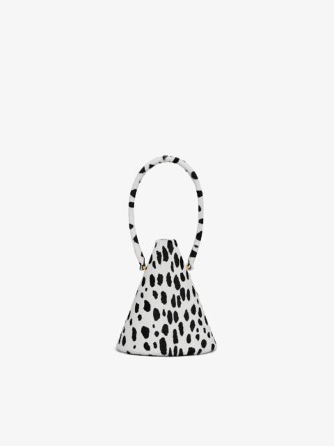 Alaïa CONE MINAUDIERE IN PONY DOTS HAIRCALF