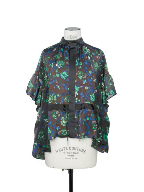 sacai Floral Print Blouse