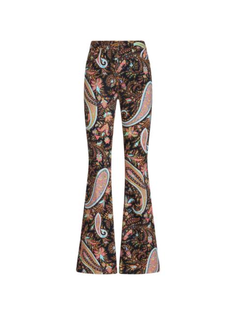Etro paisley-print flared trousers