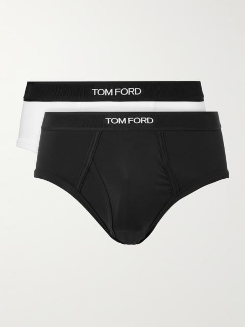 TOM FORD Two-Pack Stretch-Cotton and Modal-Blend Briefs