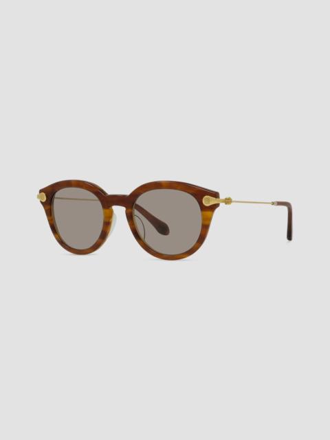 Loewe Men's x Matsuda 48MM Round Sunglasses - Gold Brown