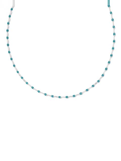 KENDRA SCOTT Enamel Mirror Sterling Silver Chain Necklace