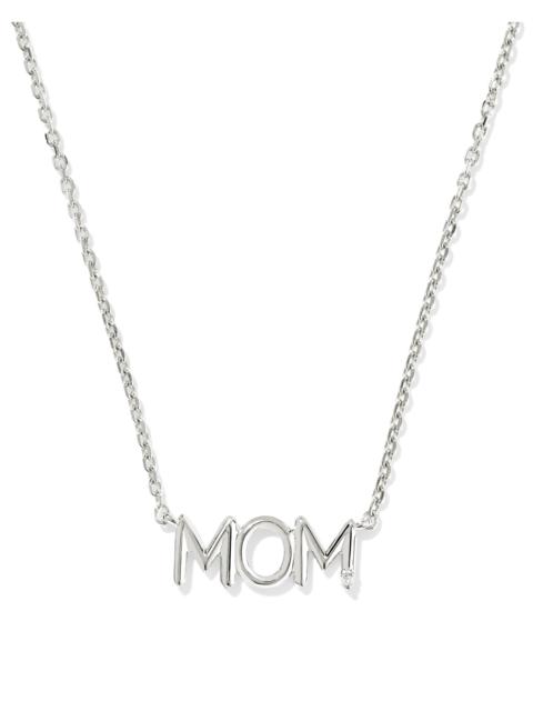 KENDRA SCOTT Mom Sparkle Sterling Silver Short Pendant Necklace