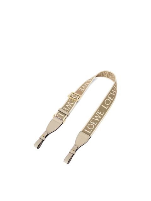 Loewe Anagram loop strap in jacquard and calfskin