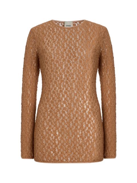 Isabel Marant Gaelle Lace Top brown