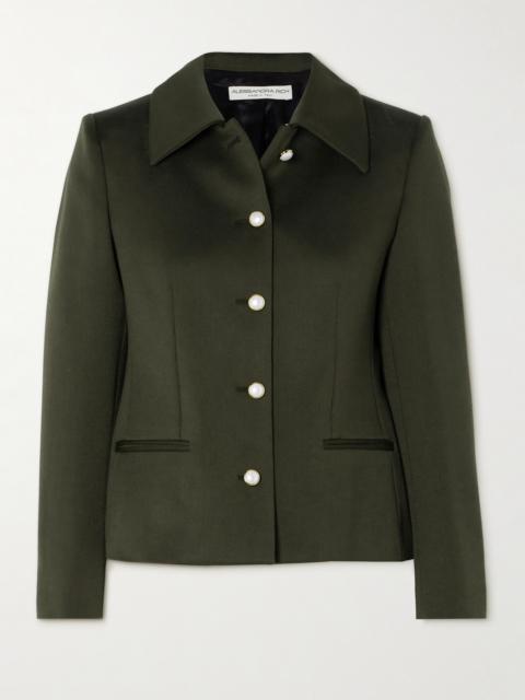 Alessandra Rich Wool-crepe Jacket