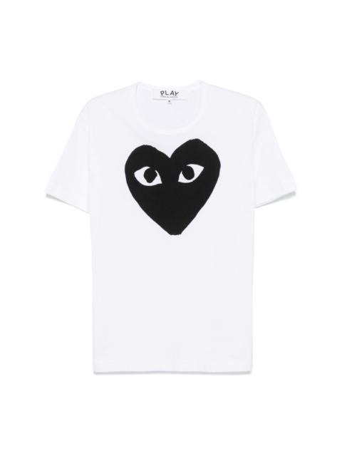 heart-print T-shirt