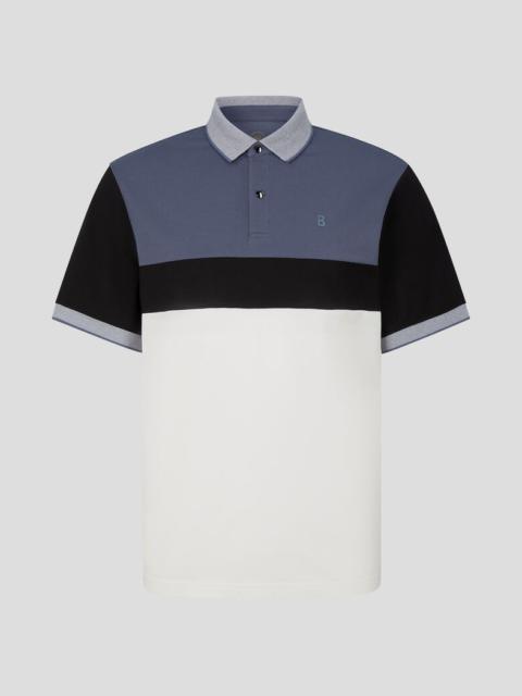 BOGNER Wisco Piqué polo shirt in Blue/Black