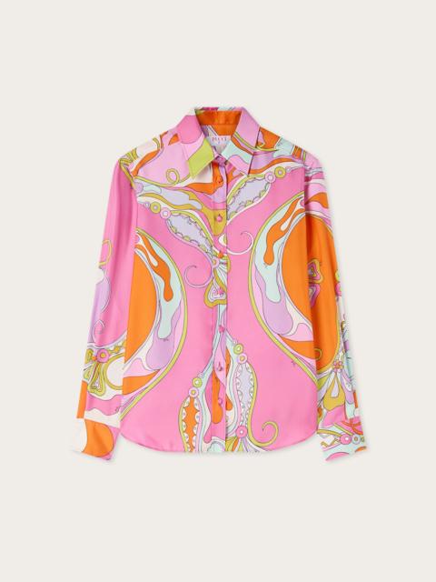 PUCCI ORCHIDEE PRINT SILK SHIRT