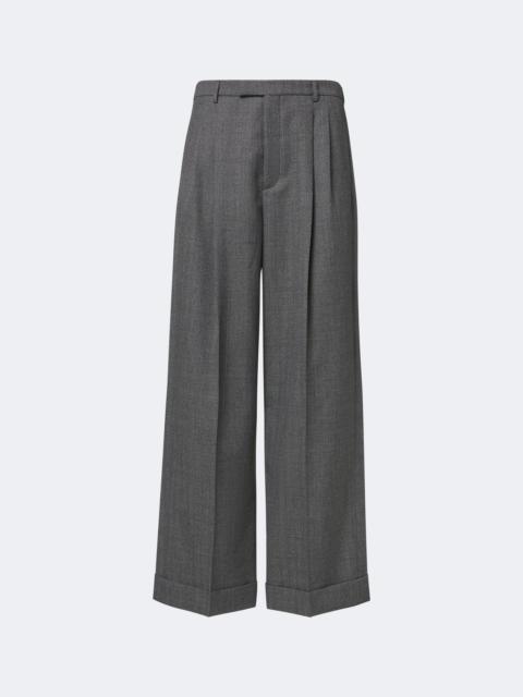 Valentino Herringbone wide-leg pants