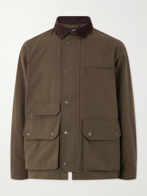 FrizmWORKS Royal Corduroy-Trimmed Cotton-Blend Canvas Jacket