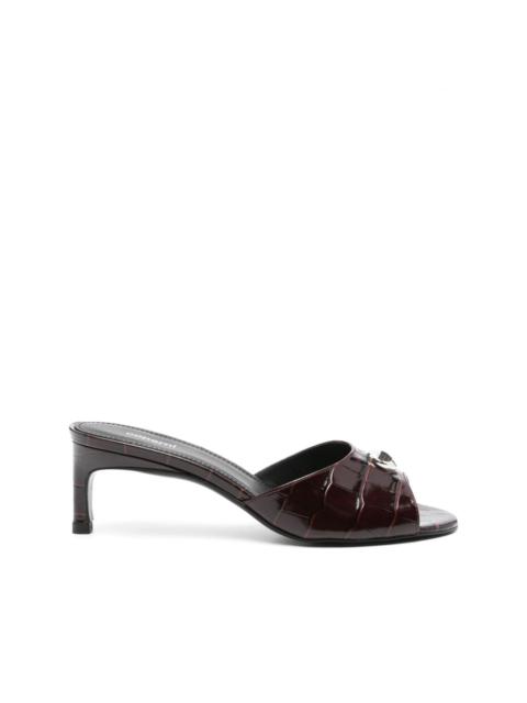 COPERNI 60mm crocodile-embossed mules