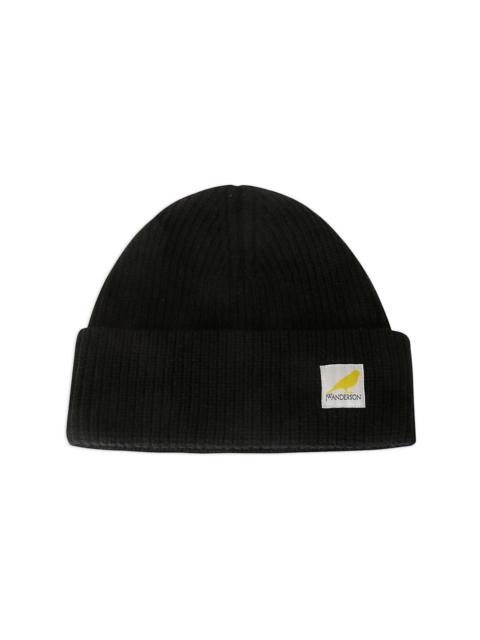 JW Anderson logo patch beanie