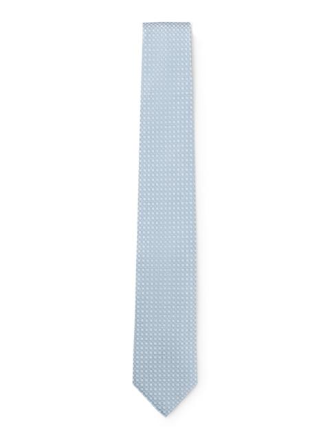 BOSS JACQUARD-PATTERN TIE IN A SILK BLEND