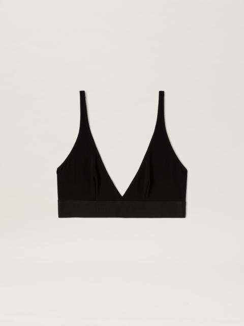 Palm Angels Logo Tape Triangle Bra