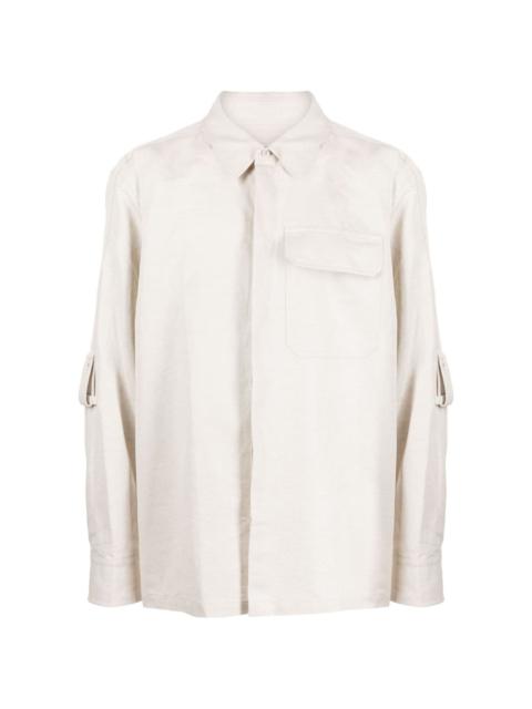 cotton-linen twill shirt