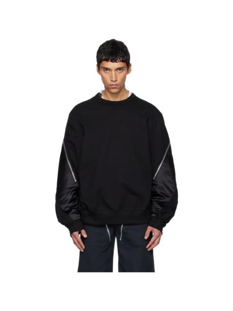 Dries Van Noten Black Contrast Sweatshirt