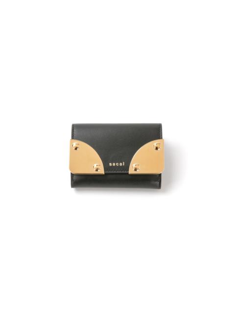 sacai Corner Metal Trifold Wallet