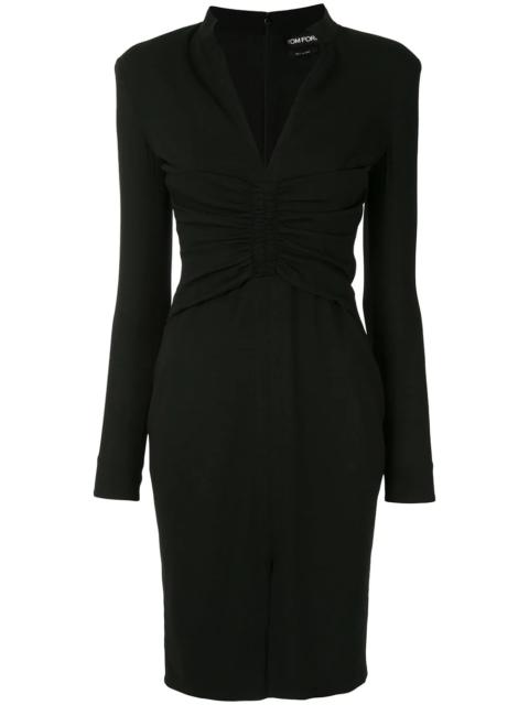 TOM FORD v-neck fitted dress
