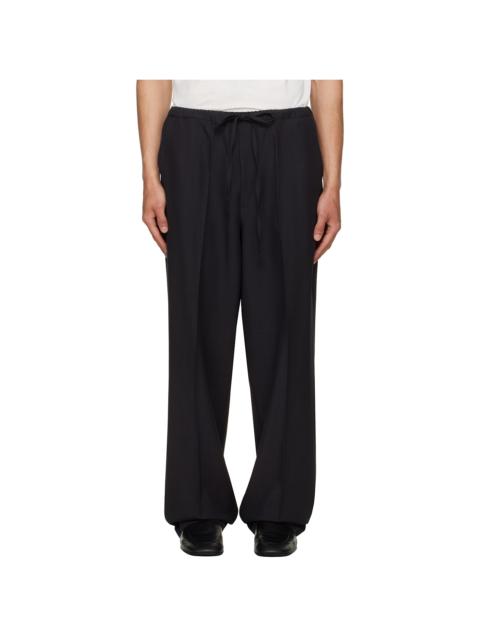 SECOND/LAYER Black Baggy Primo Trousers