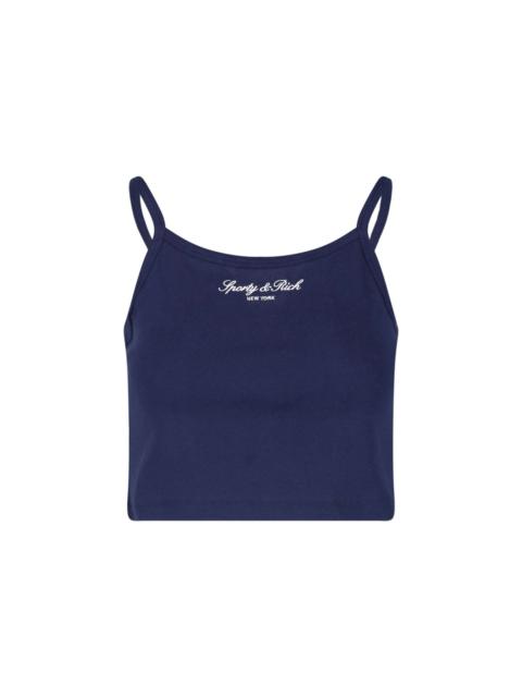 Sporty & Rich COTTON TANK TOP
