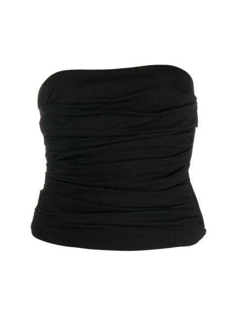 ruched bandeau top