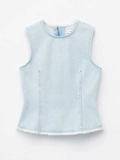 & Other Stories Raw-Edge Denim Top