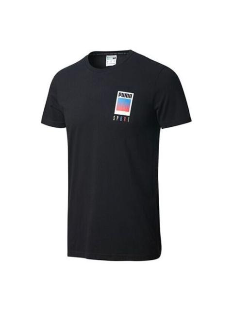 PUMA PUMA Sport Printed Short Sleeve TEE Black 599430-01