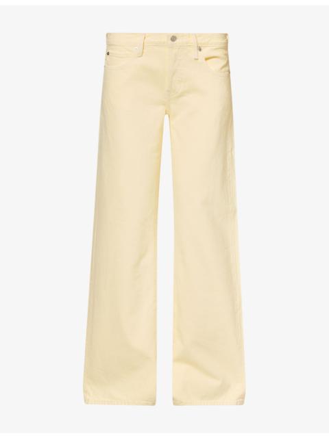 FRAME FRAME x Amelia The Gray Wide Flared-Leg Denim Jeans