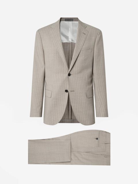 CORNELIANI Beige pure wool suit