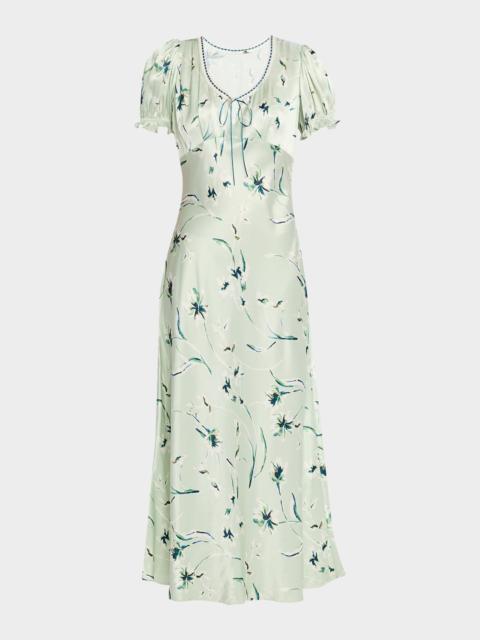 Rails Allison Satin Crepe Maxi Dress