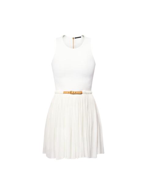Louis Vuitton Racerback Belted Dress