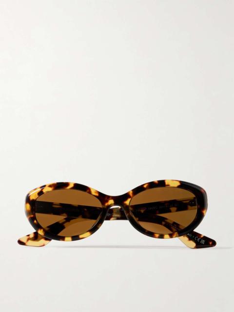 + Khaite 1969 oval-frame acetate sunglasses