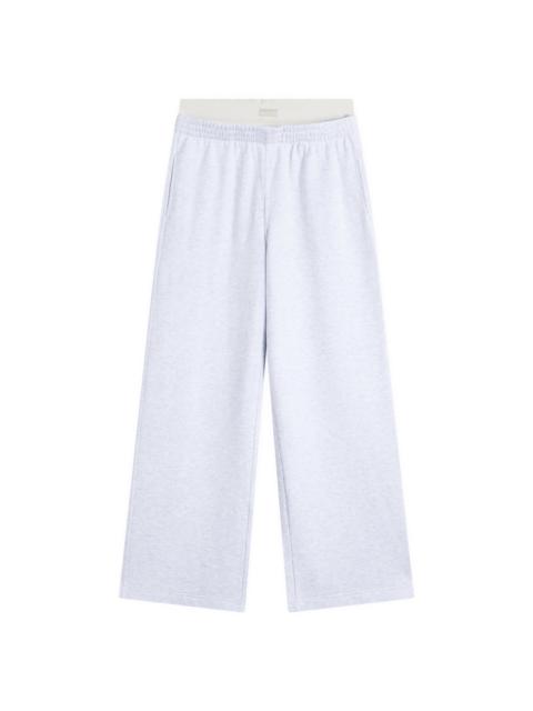 SKIMS SKIMS Cotton Fleece Exposed Boxer Wide Leg Pants