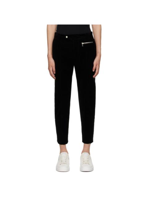 Balmain Black Paneled Trousers