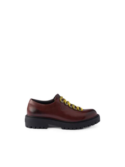 Prada Aged leather sneakers