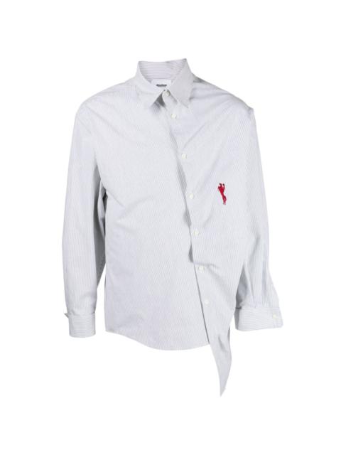 doublet logo-embroidered cotton shirt