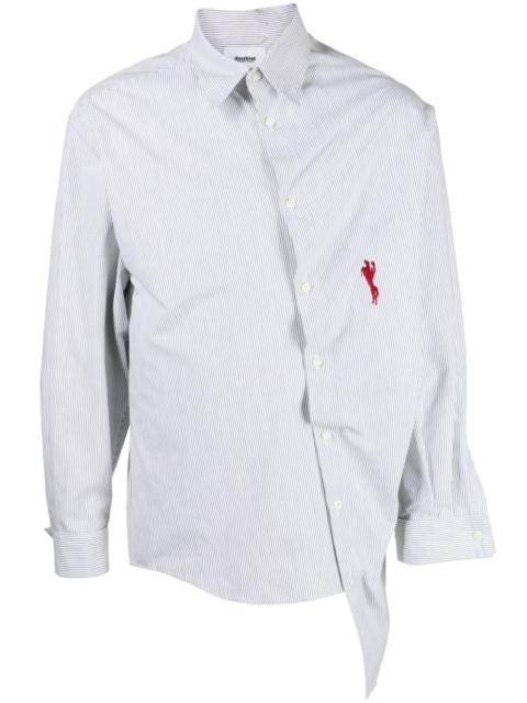 logo-embroidered cotton shirt