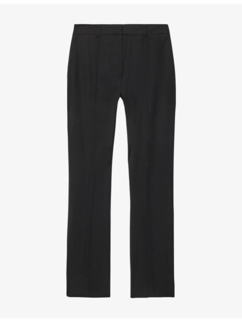 ALLSAINTS Roxanne Slim-Fit High-Rise Stretch Wool-Blend Trousers