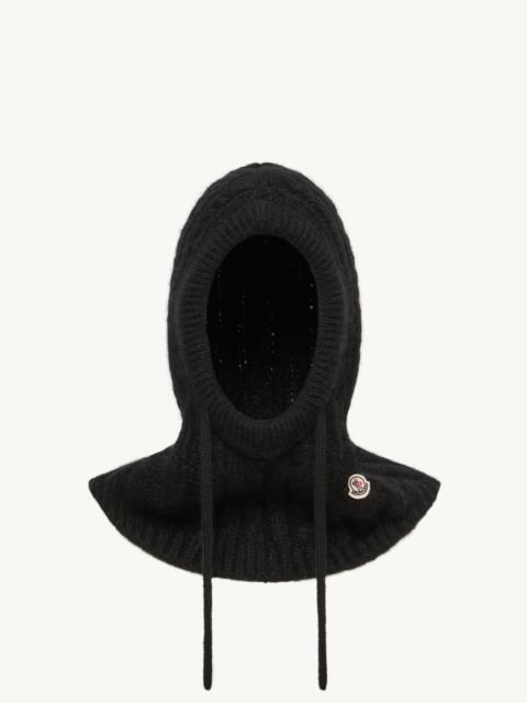 Moncler Cable Knit Alpaca Blend Balaclava