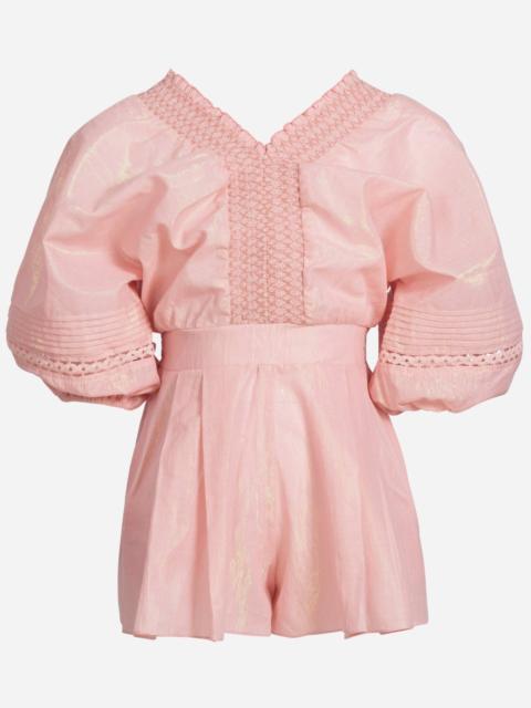 Poupette St Barth Short Jumpsuit Chantal for girls - Pink