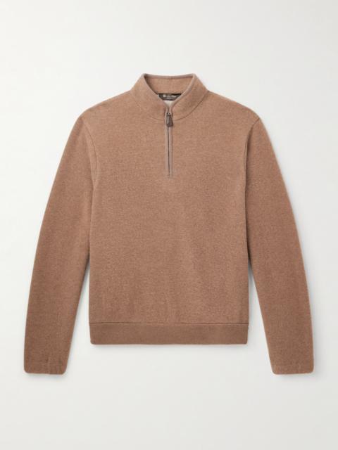 Loro Piana North Woods Virgin Wool-Blend Half-Zip Sweater
